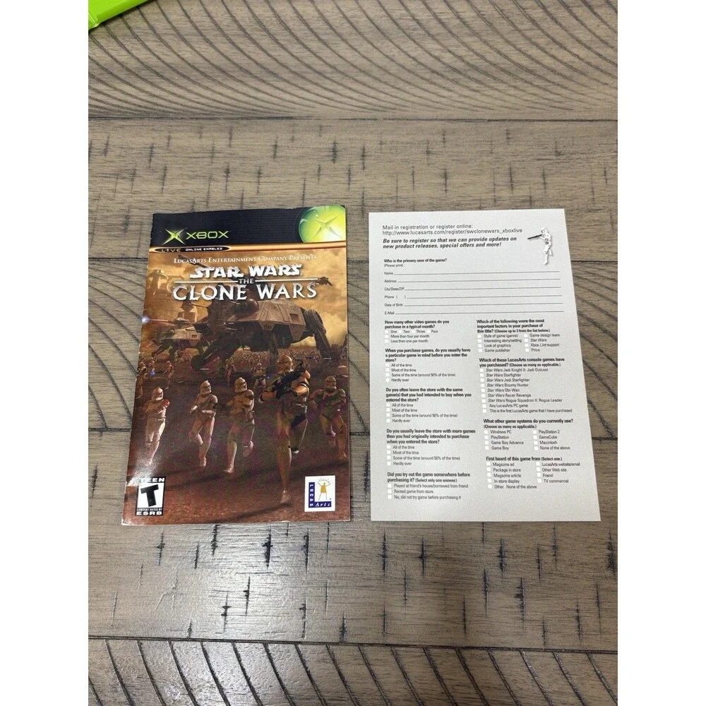 Star Wars: The Clone Wars (Original Xbox) CIB Complete (Microsoft Xbox, 2003)